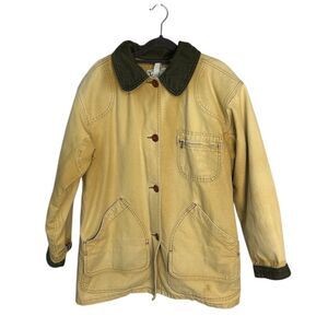 L.L. Bean Men's Vintage Canvas Lined Chore Jacket ?L, ?XL Brown Barn Coat READ